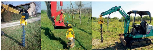 Fúró, szárzúzó, cölöpverő, sövényvágó-Ghedini - Kép 2