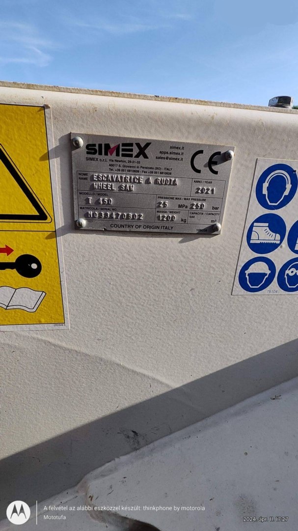 Simex T450 aszfaltmaró, résmaró, betonmaró - Kép 9