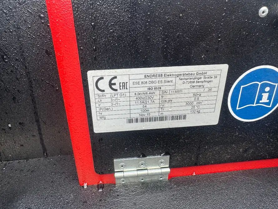 Endress ESE808 Dbg Es Silent 8 kW szuper csendes generátor - Kép 3
