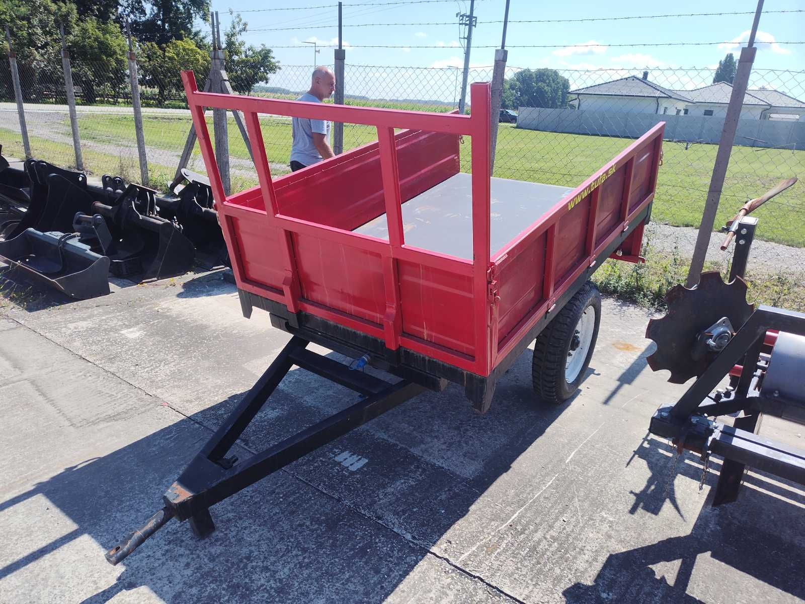 Pótkocsi kistraktorhoz - Kép 3